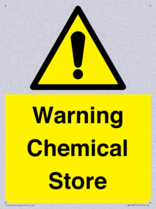 Warning Chemical Store